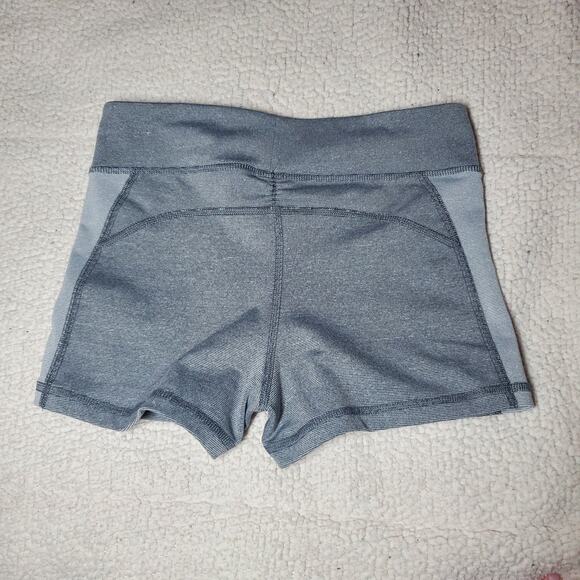 Aero Live Love Dream Yoga Athletic Shorts M Grey Stripe Activewear Compression - Picture 9 of 14